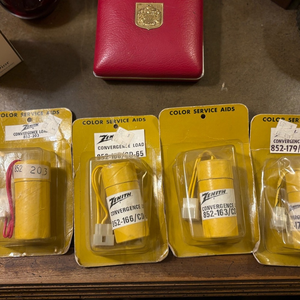 Lot of 4 – Zenith Convergence Locator 852-163/CD – NOS Color Service Aids – Rare